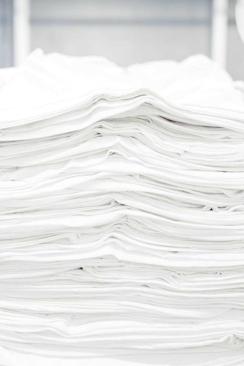 stack of white t-shirts
