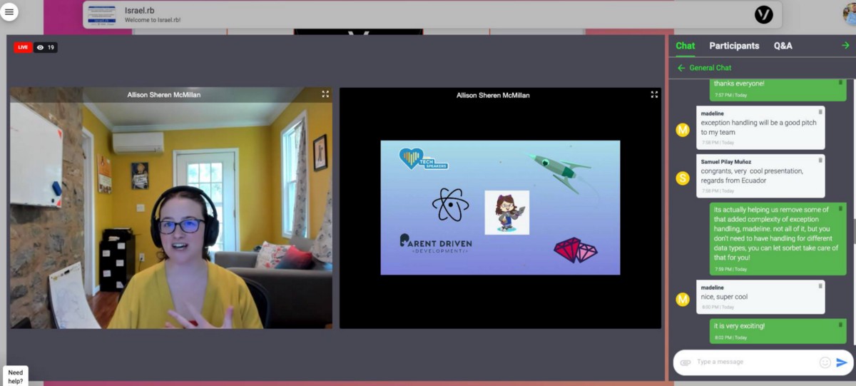 Allison McMillian at our very first meetup!