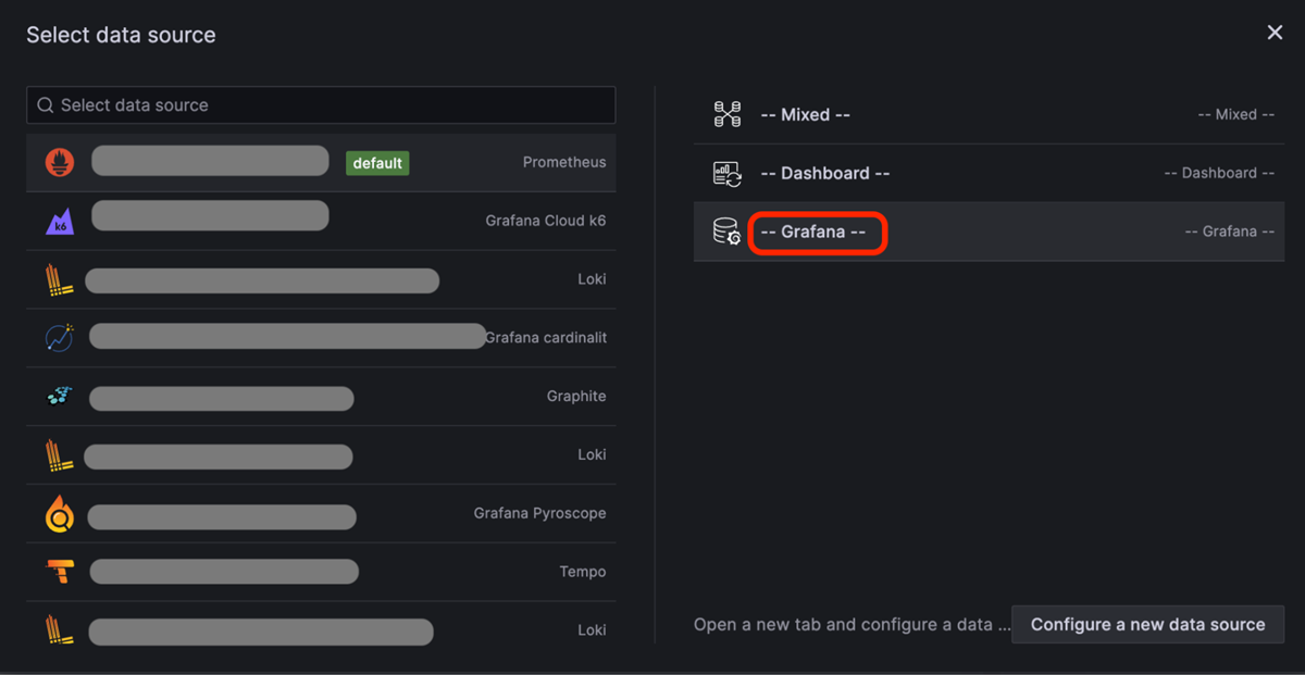 Select Data Source