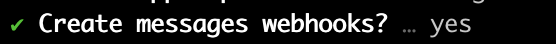 Vonage CLI create messages webhooks