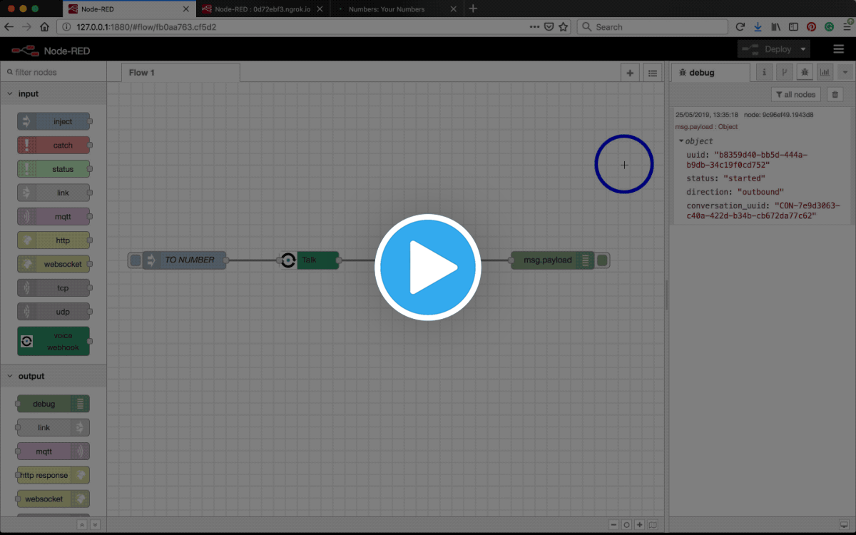 Making a TTS call with the talk NCCO