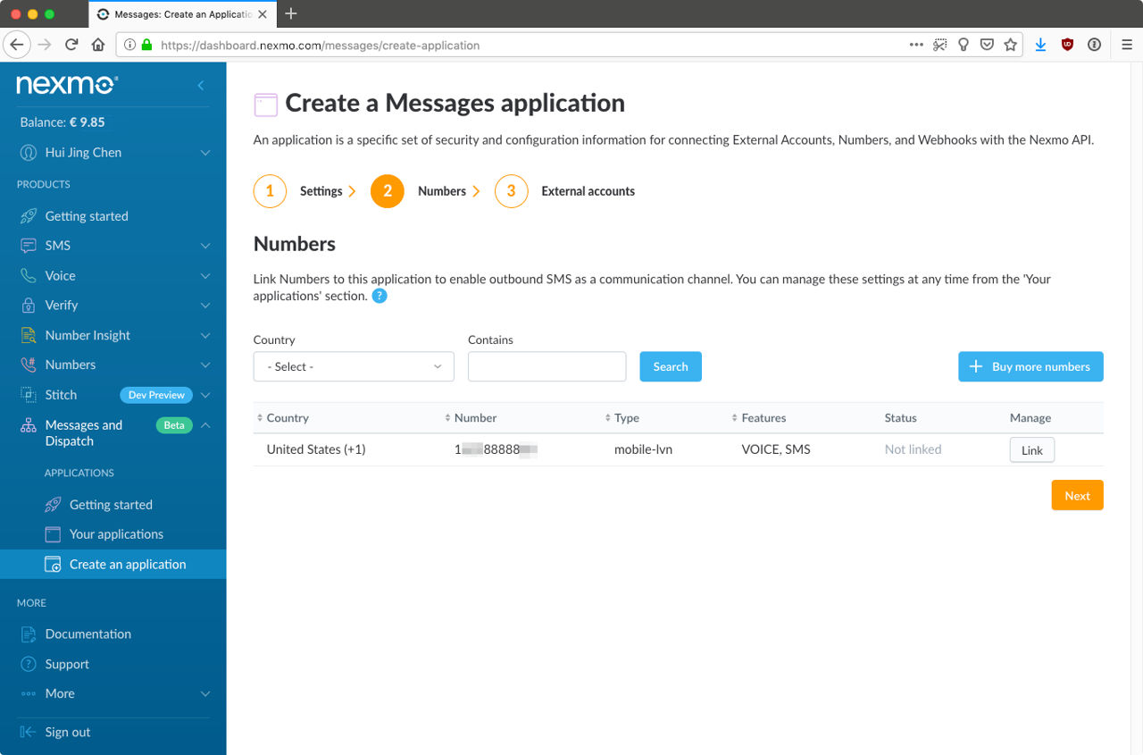 Create a message application