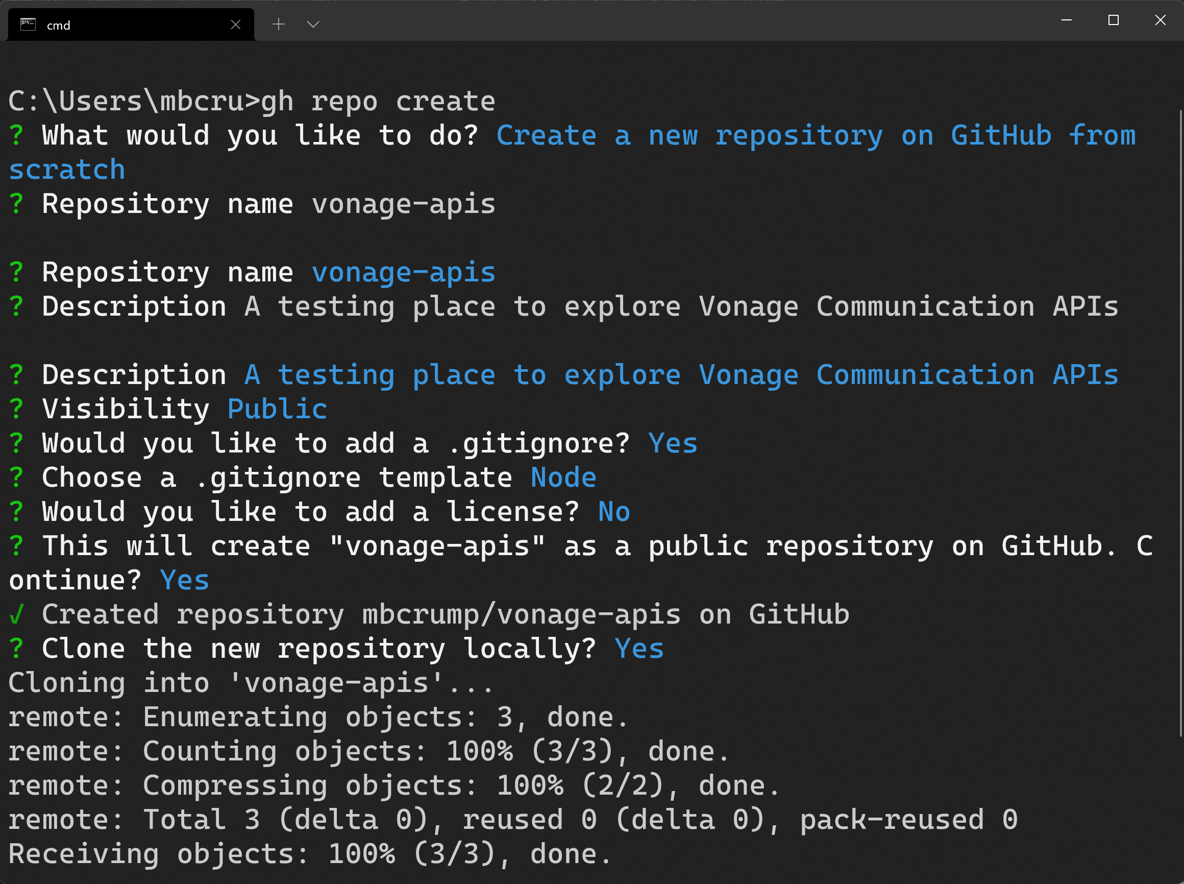 Finished GitHub repo setup