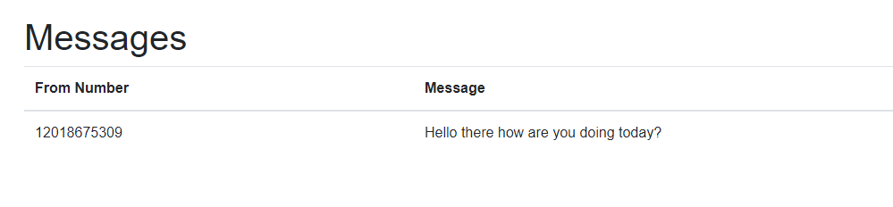Inbound Message