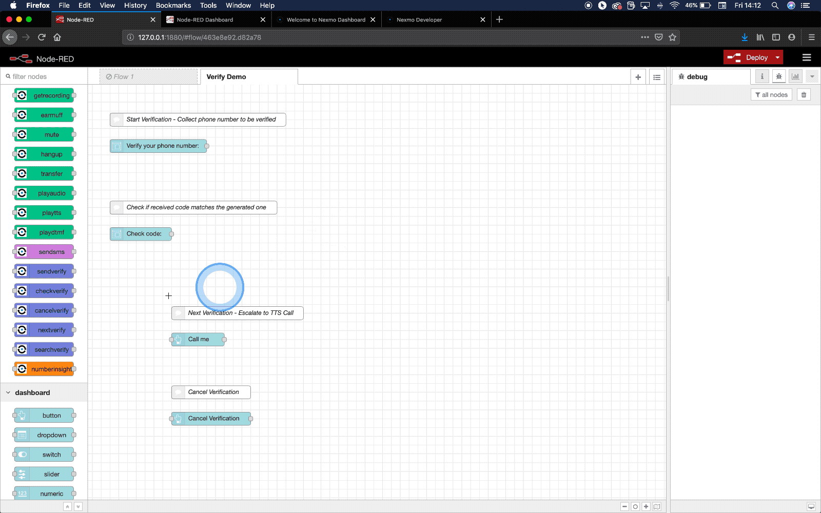 send verify configuration