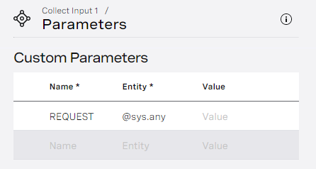 Supply a Custom parameter
