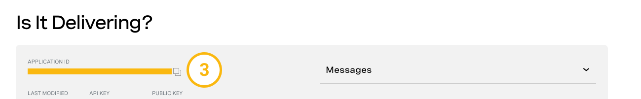 APP_ID in Dashboard