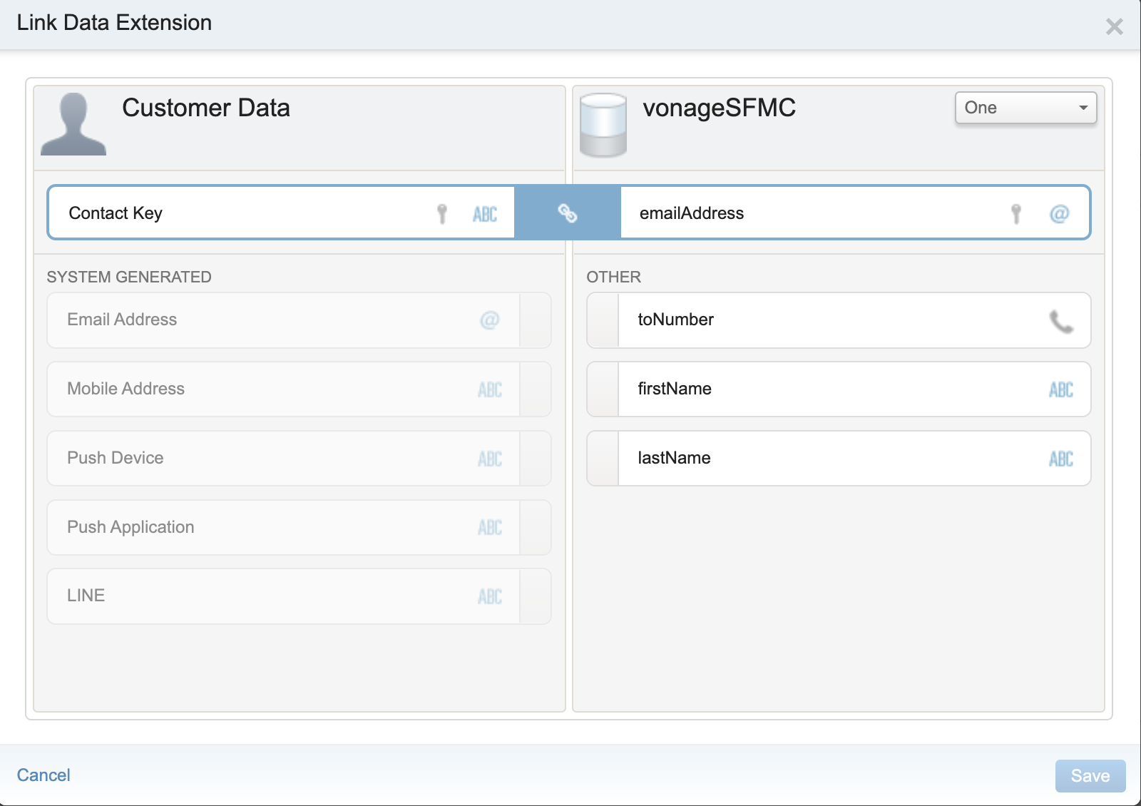Link Data Extension