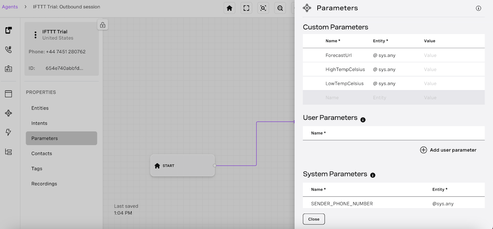 AI Studio Dashboard Parameter Creation