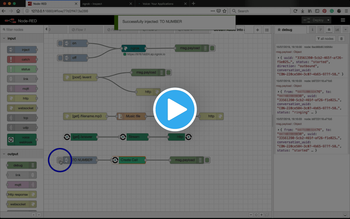 stream outbound debug