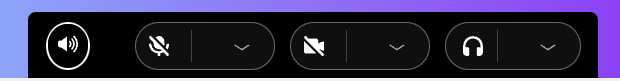 The Toolbar To Control The Video Call
