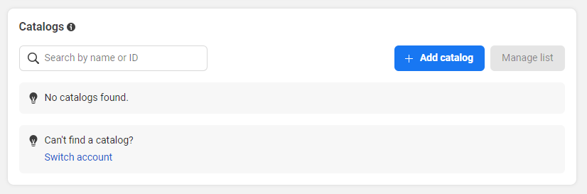 Add a Catalog