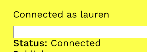 Connection status