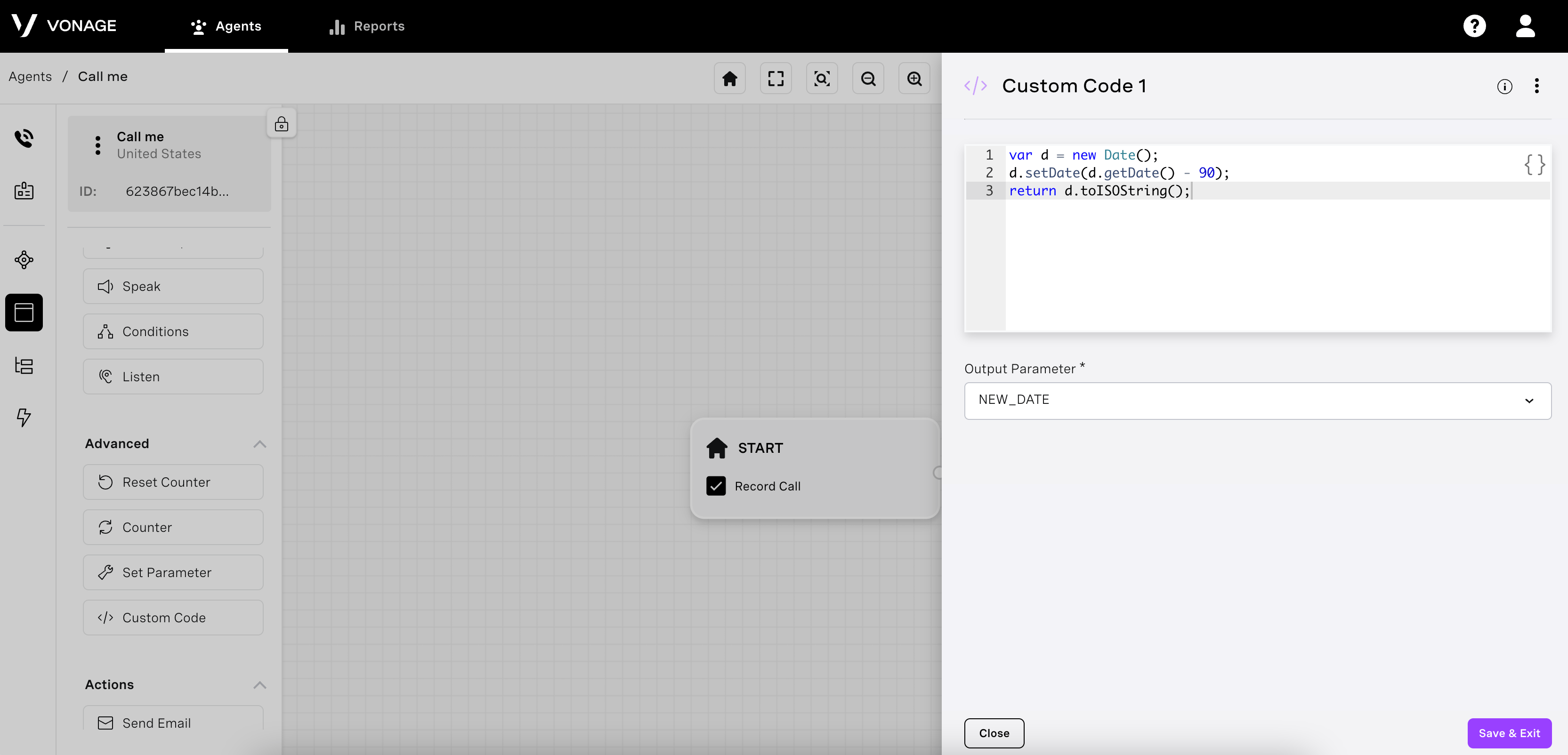 Custom Code Node