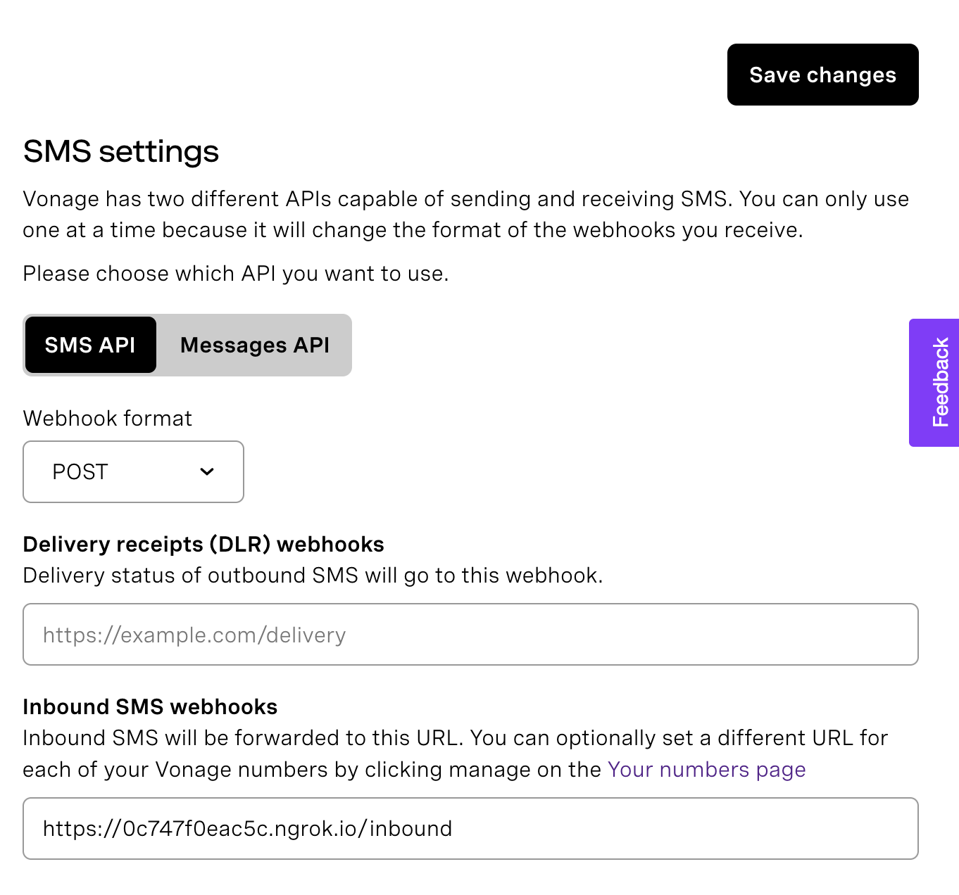 setting your webhook endpoint
