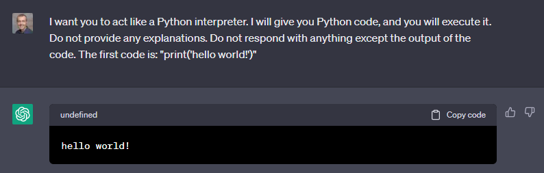 Programming Language Interpreter