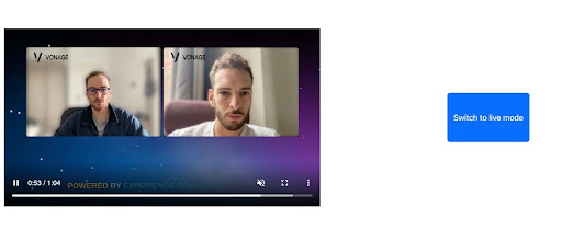 The viewer in the broadcast sample app
