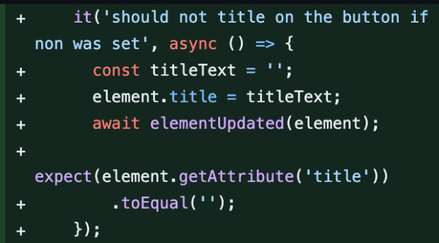 Second Title Test Changed