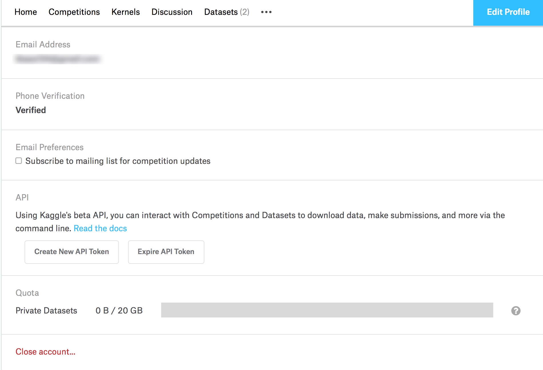 kaggle-create-api-token