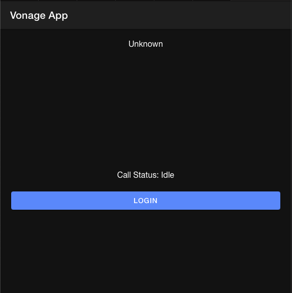 web log in interface