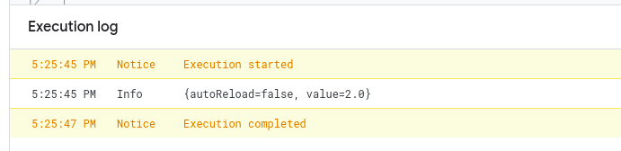 API response logs