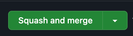 Github Squash and Merge Button