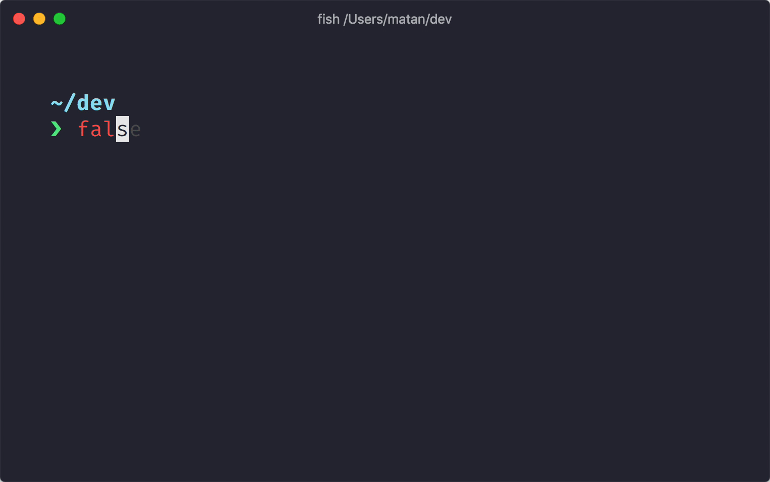 This gif shows a customized terminal with colorful words in a unique font being typed.