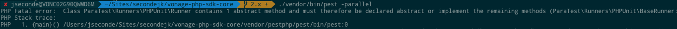 Screenshot of a PHP bug.