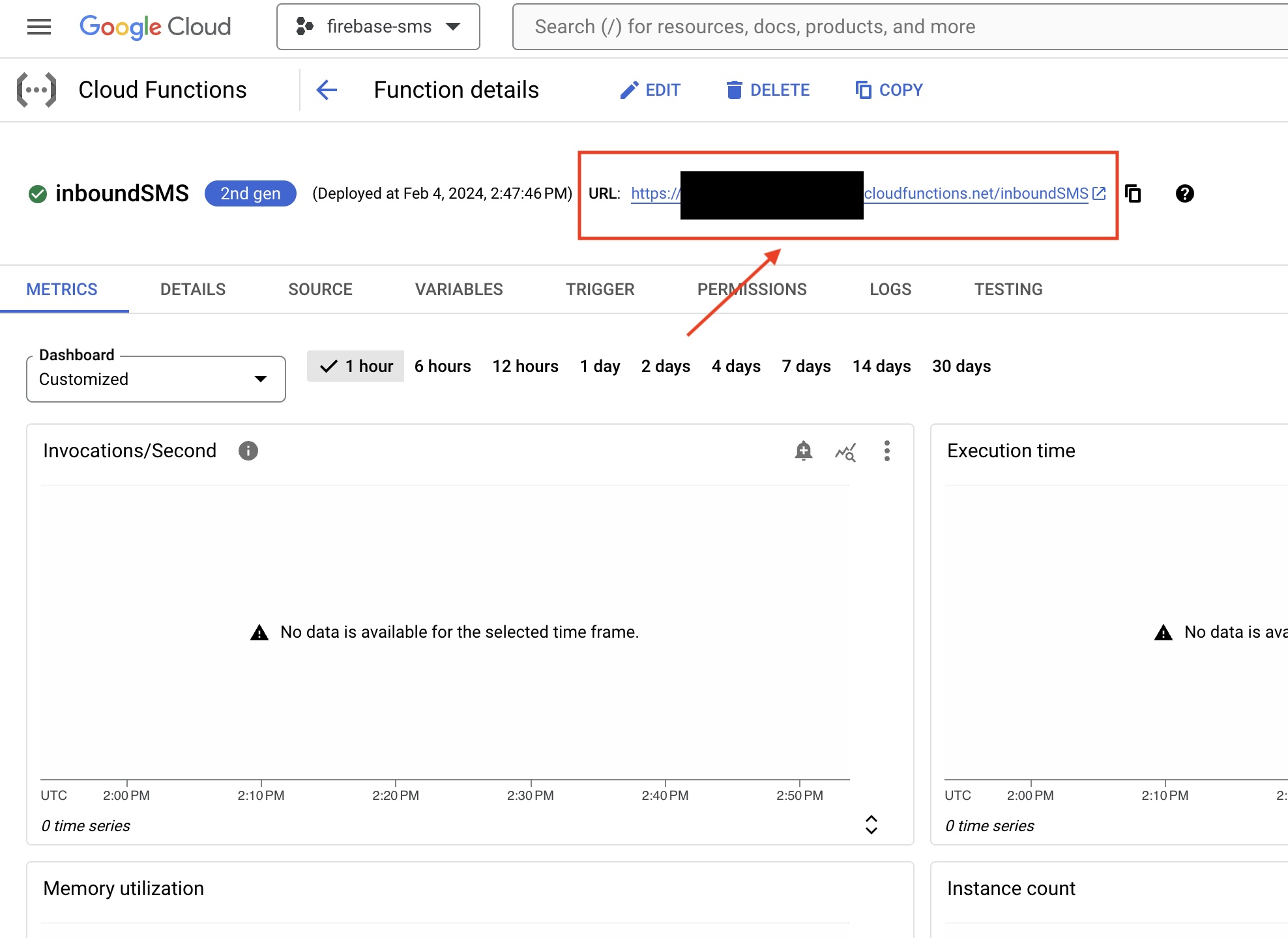 You can find the URL right at the top.