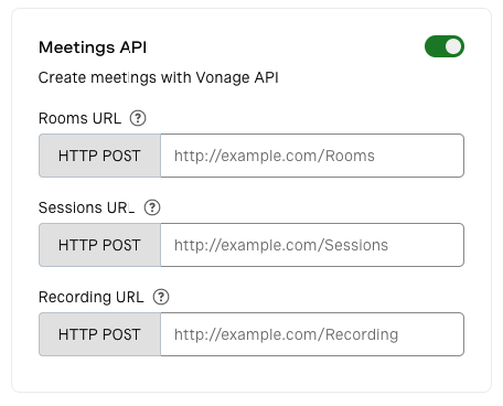 Meetings API Capability