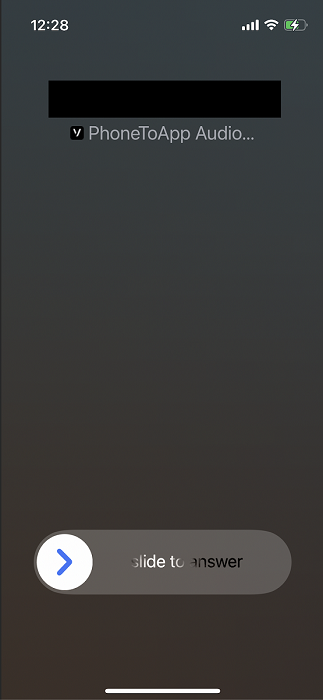 incoming call with locked screen