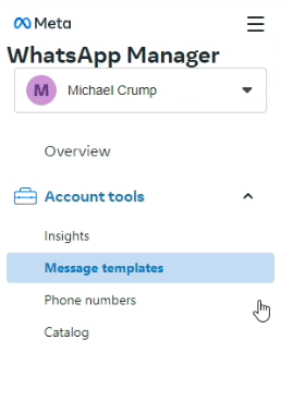 WhatsApp Manager - Message Templates