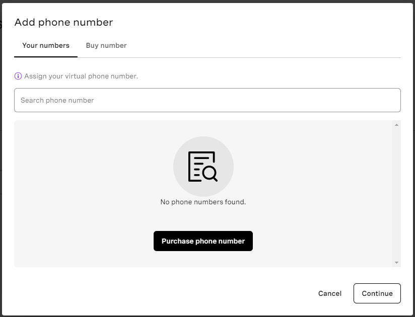 Add Phone Number