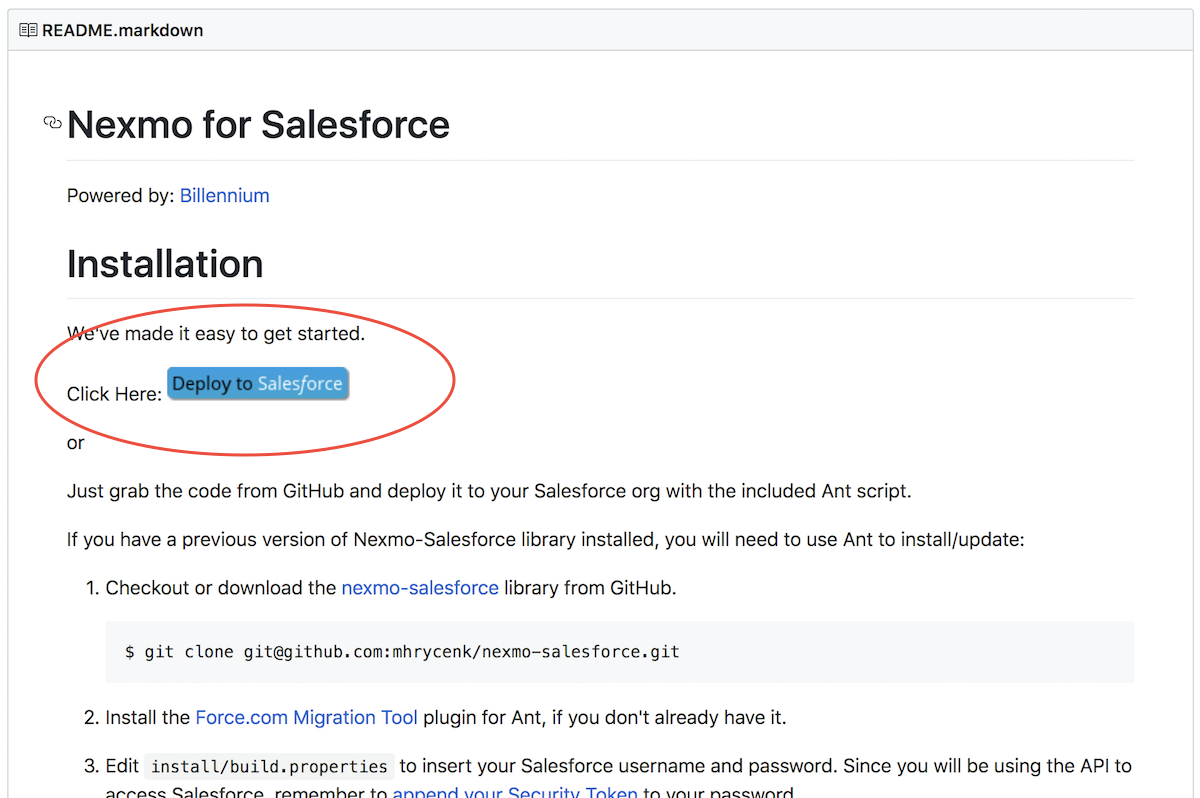 Nexmo for Salesforce