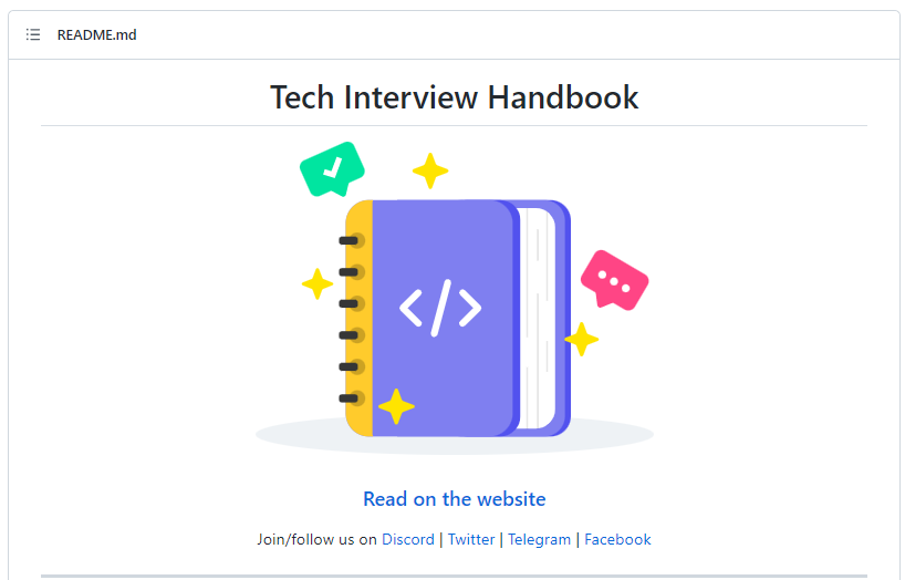 Tech Interview Handbook