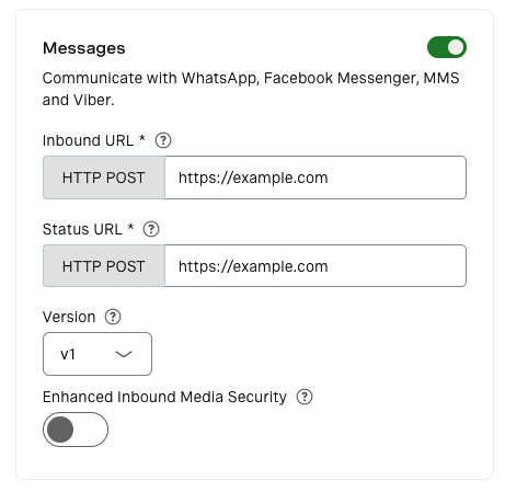 Messages API Capability