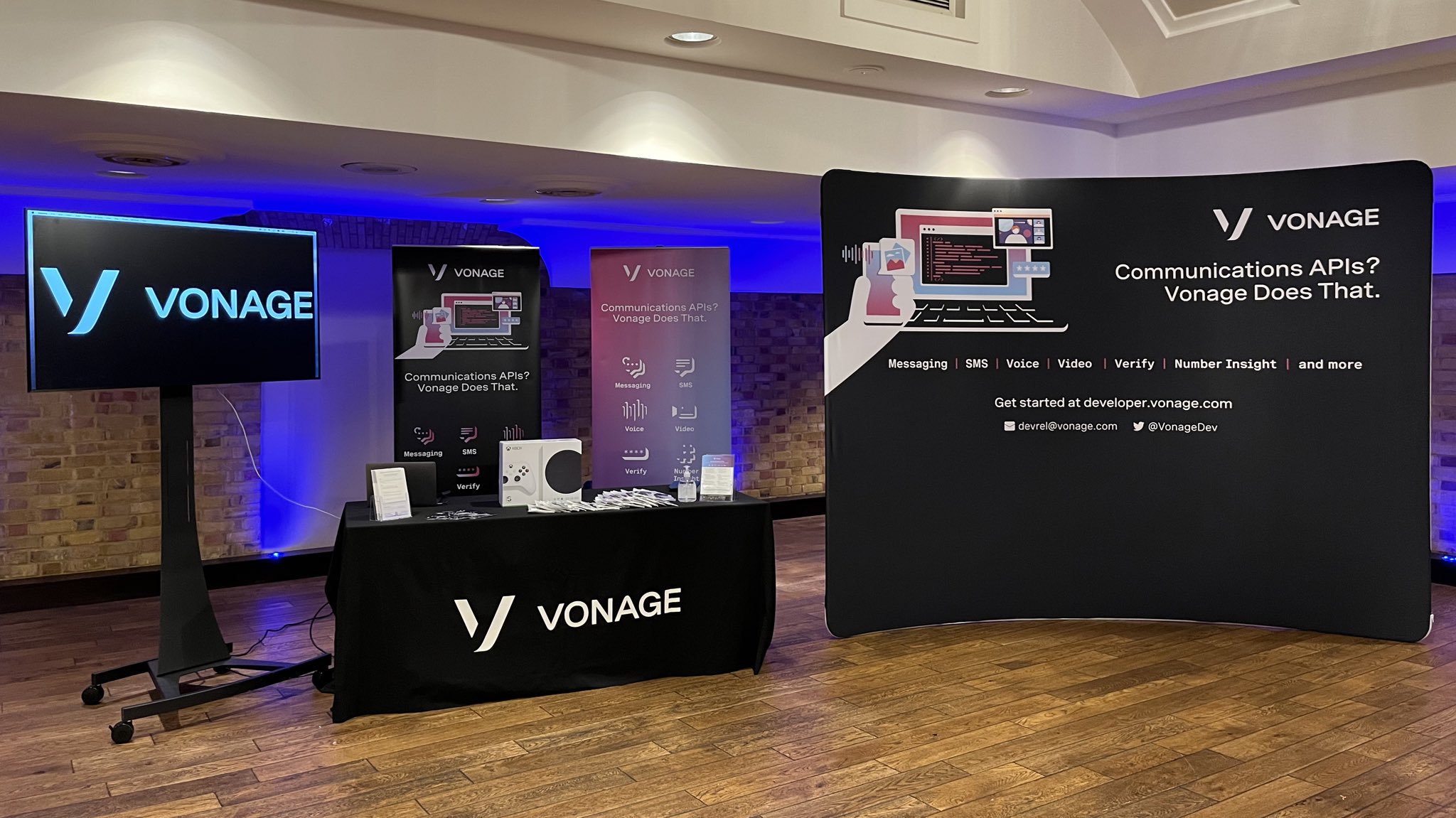 Vonage's booth at PHPUK 2022