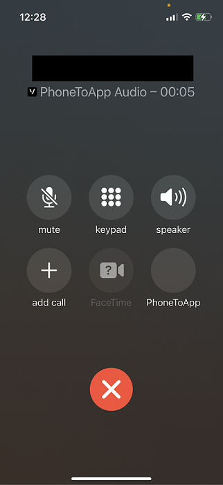 active call from locked screen