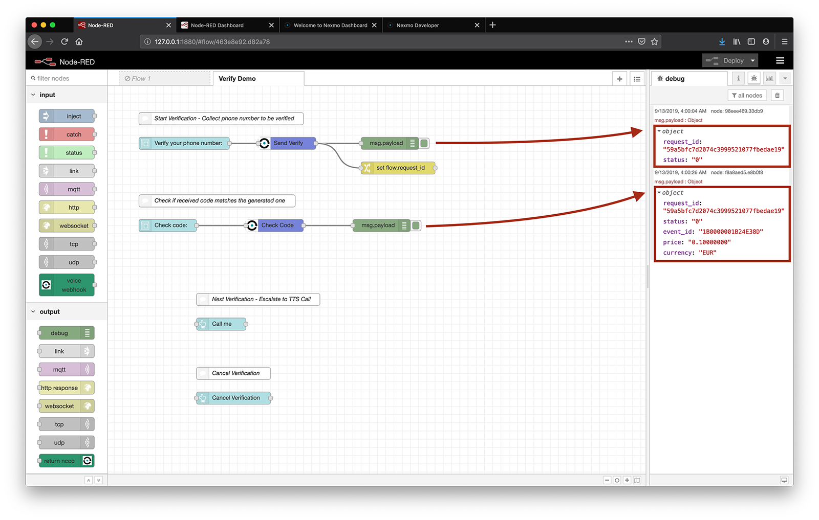 send check debug