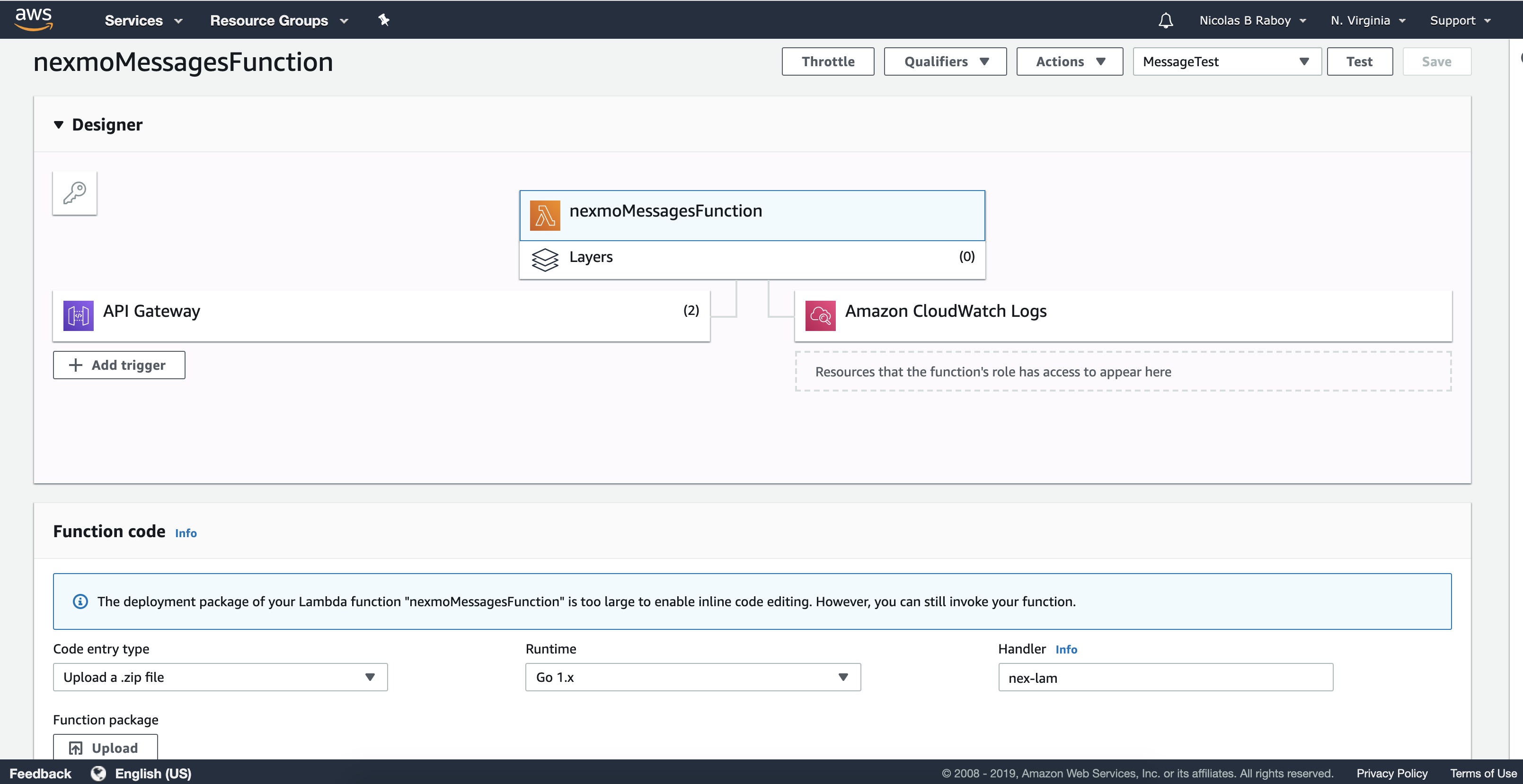 AWS Developer Console