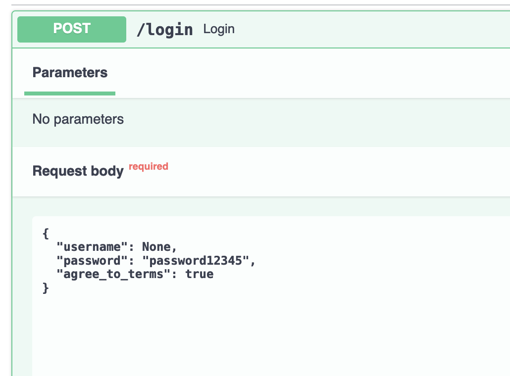 FastAPI Python automatic documentation with Pydantic POST request and change request body