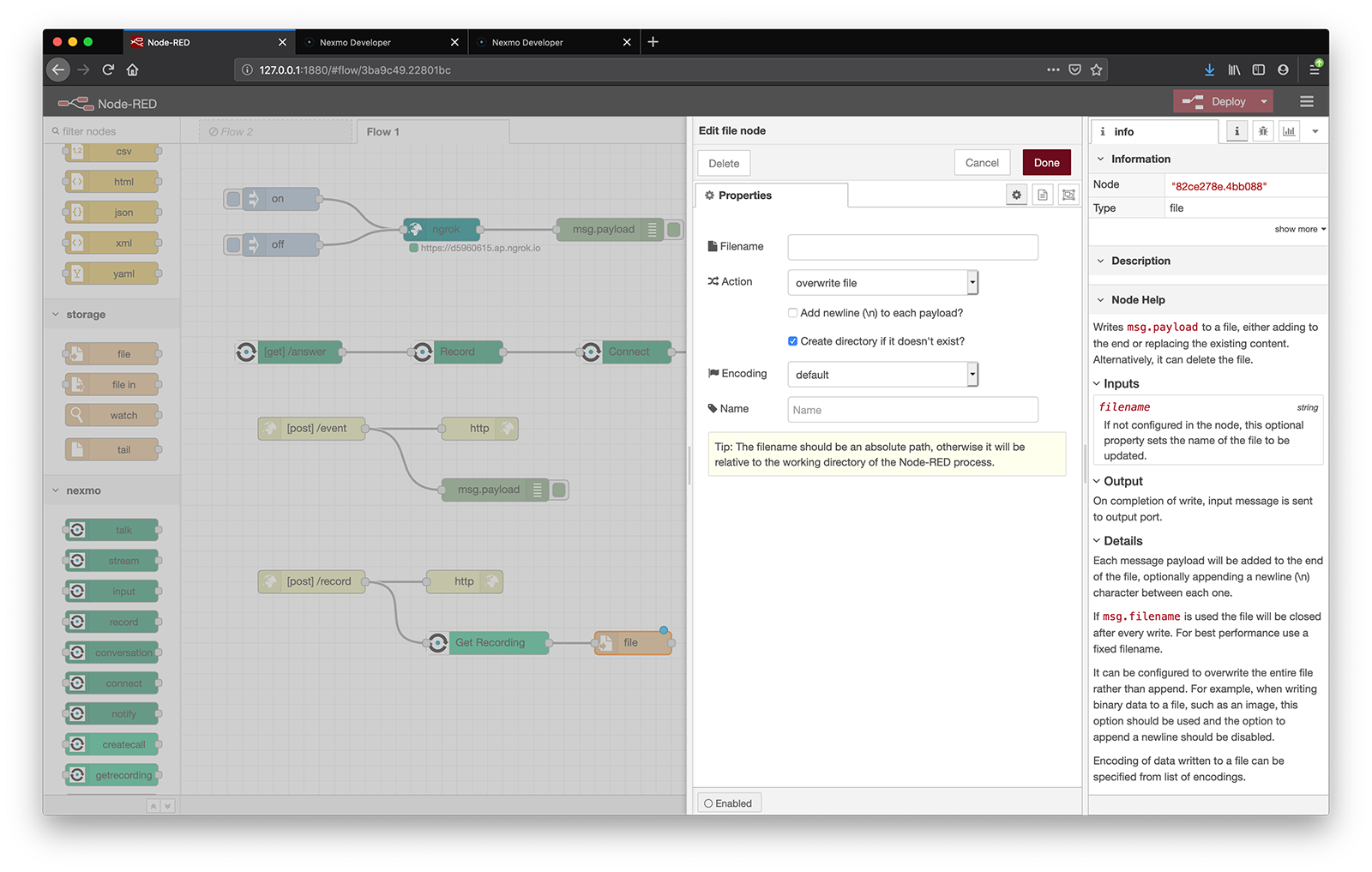 forward file node