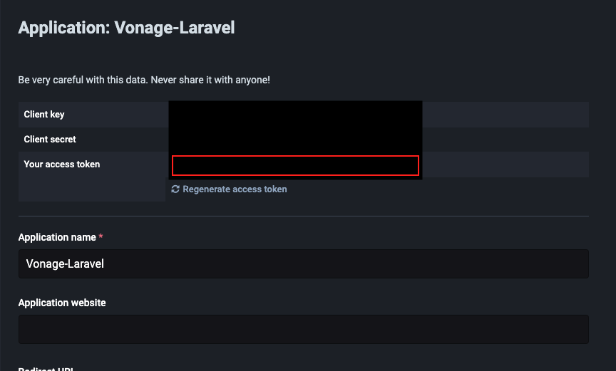 Screenshot of the Mastodon Application settings