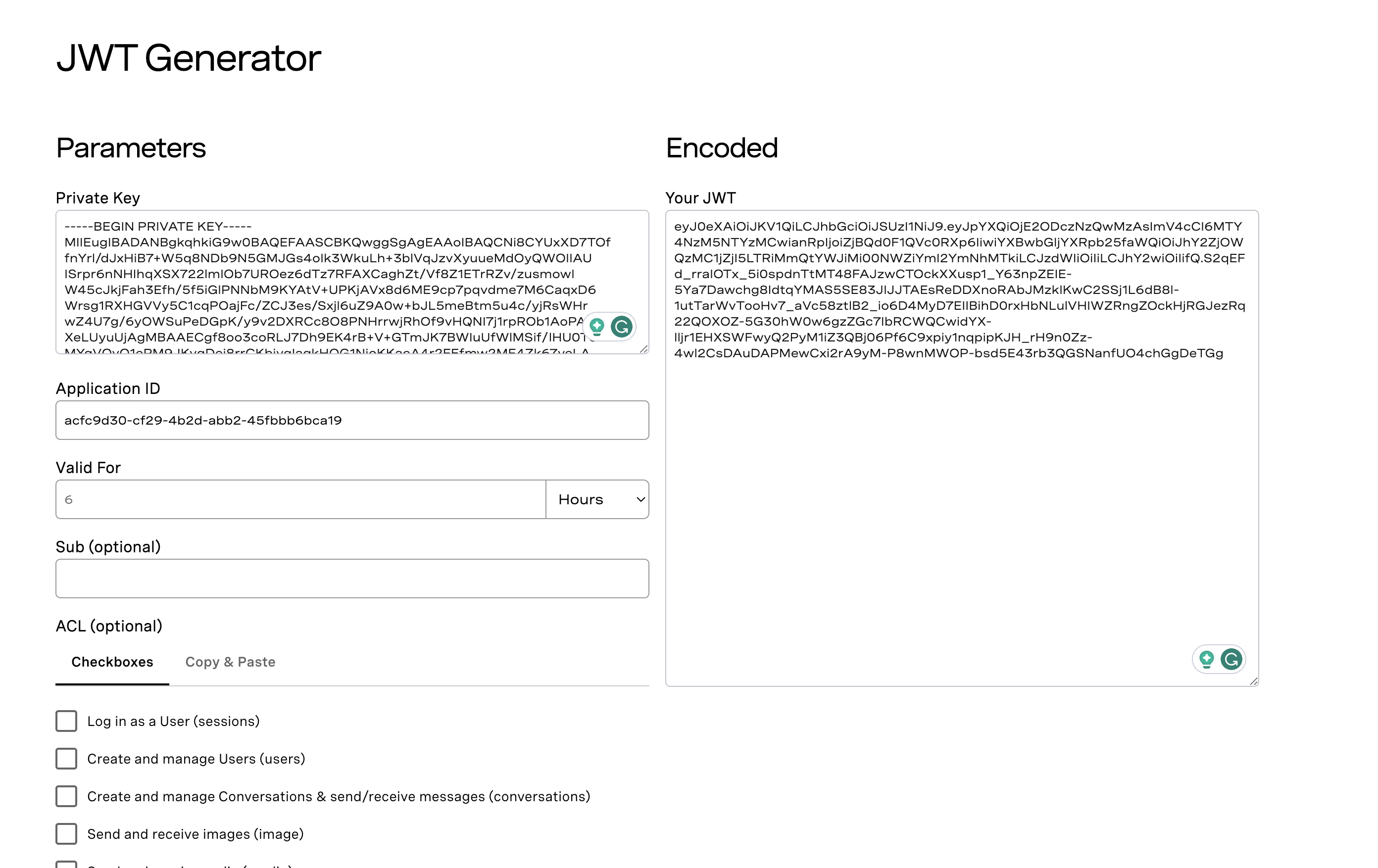 Vonage JWT Generator Complete Example