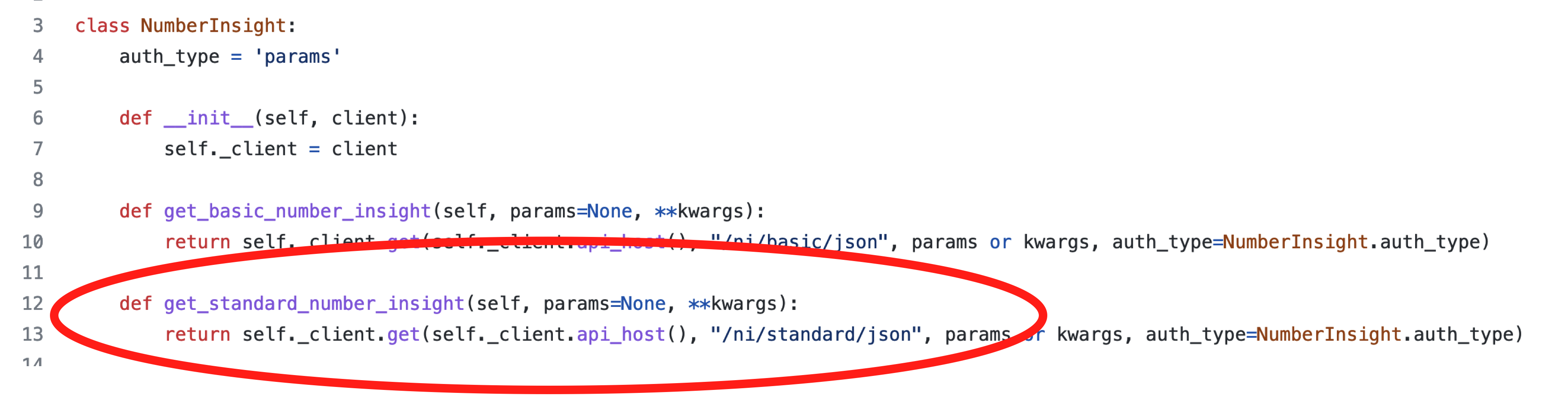 The new version of the method inside the new NumberInsight class