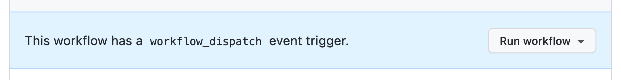 The mutation testing workflow is manually triggered
