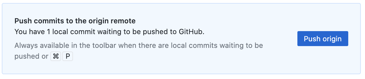 Pushing changes to remote Github repository