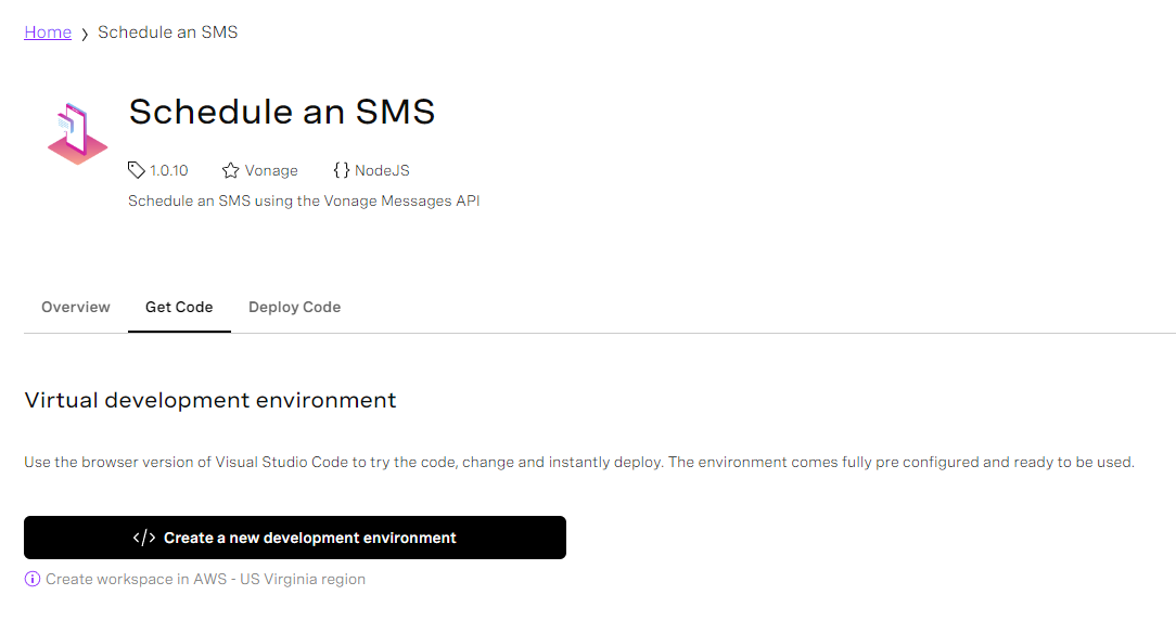 Schedule an SMS