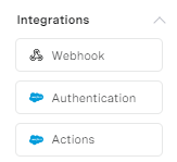 Integrations Dialog