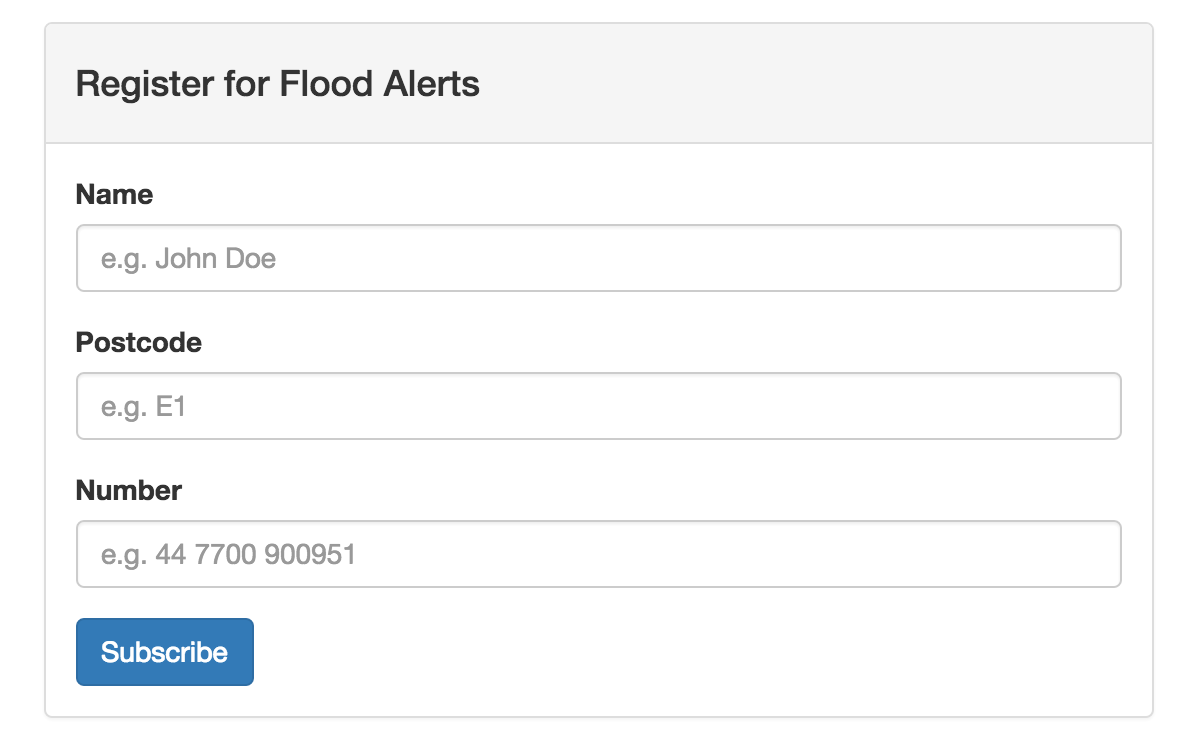 Nexmo Flood Alerts